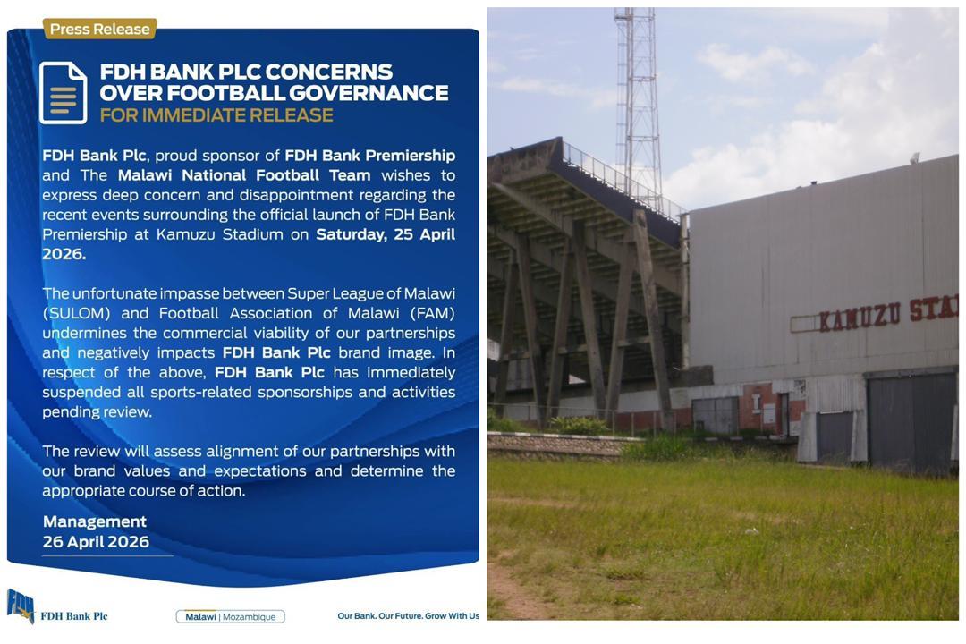 FDH Bank Plc Suspends Sports Sponsorships Amid FAM–SULOM Dispute
