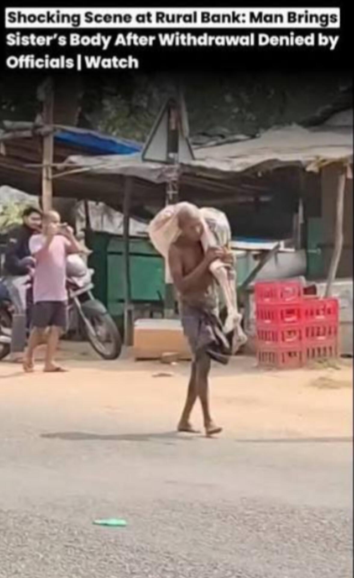 Bizarre Scene in India: Man Digs Up Sister’s Body to ‘Prove Death’ at Bank