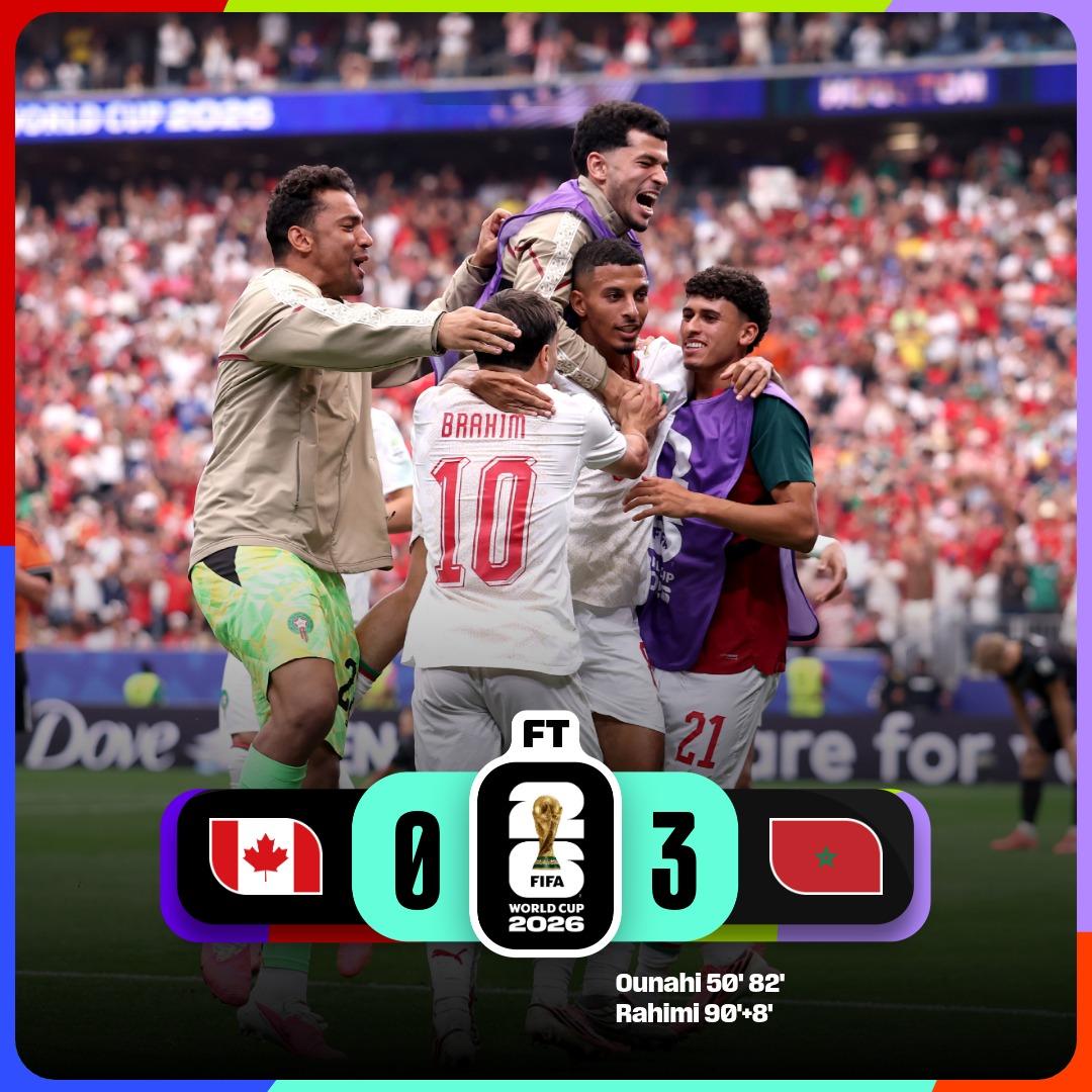 Morocco outclass Canada to storm into World Cup quarter-finals