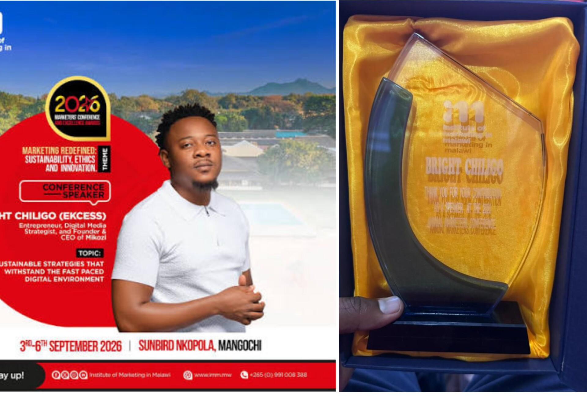 IMM recognises Bright Chiligo for contribution to marketers’ conference