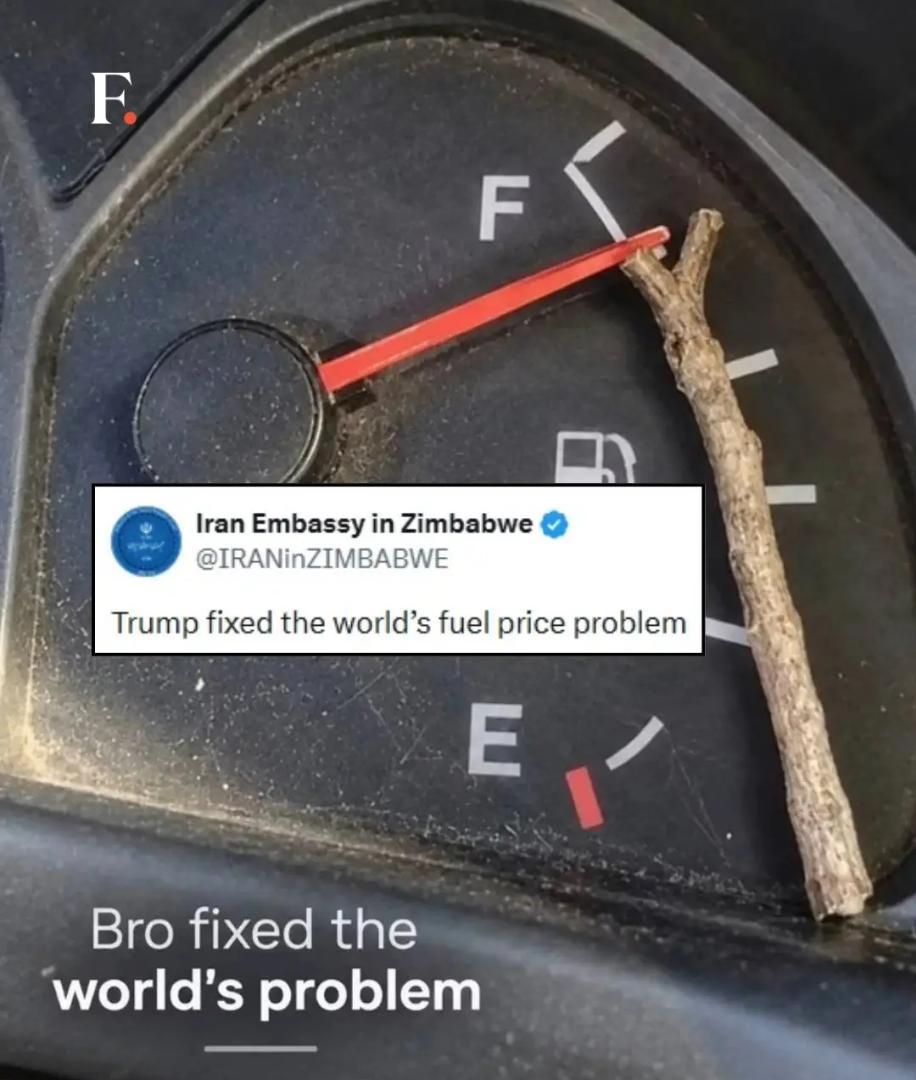 Iran Embassy Trolls Trump With Hilarious ‘Fuel Gauge’ Jab